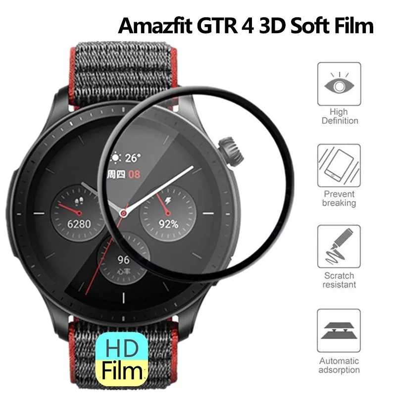 スマートウォッチ用HD曲面スクリーン保護フィルム,Amazf - Amazfit Smartwatch Accessories のレビューと価格