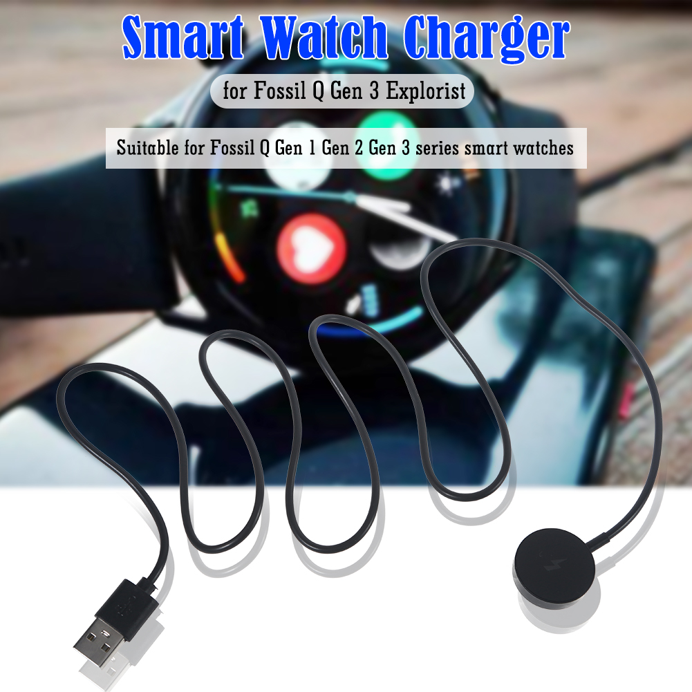 時計充電ケーブル USB 充電ドックケーブル 時計電源クレー - Fossil Smartwatch Accessories のレビューと価格