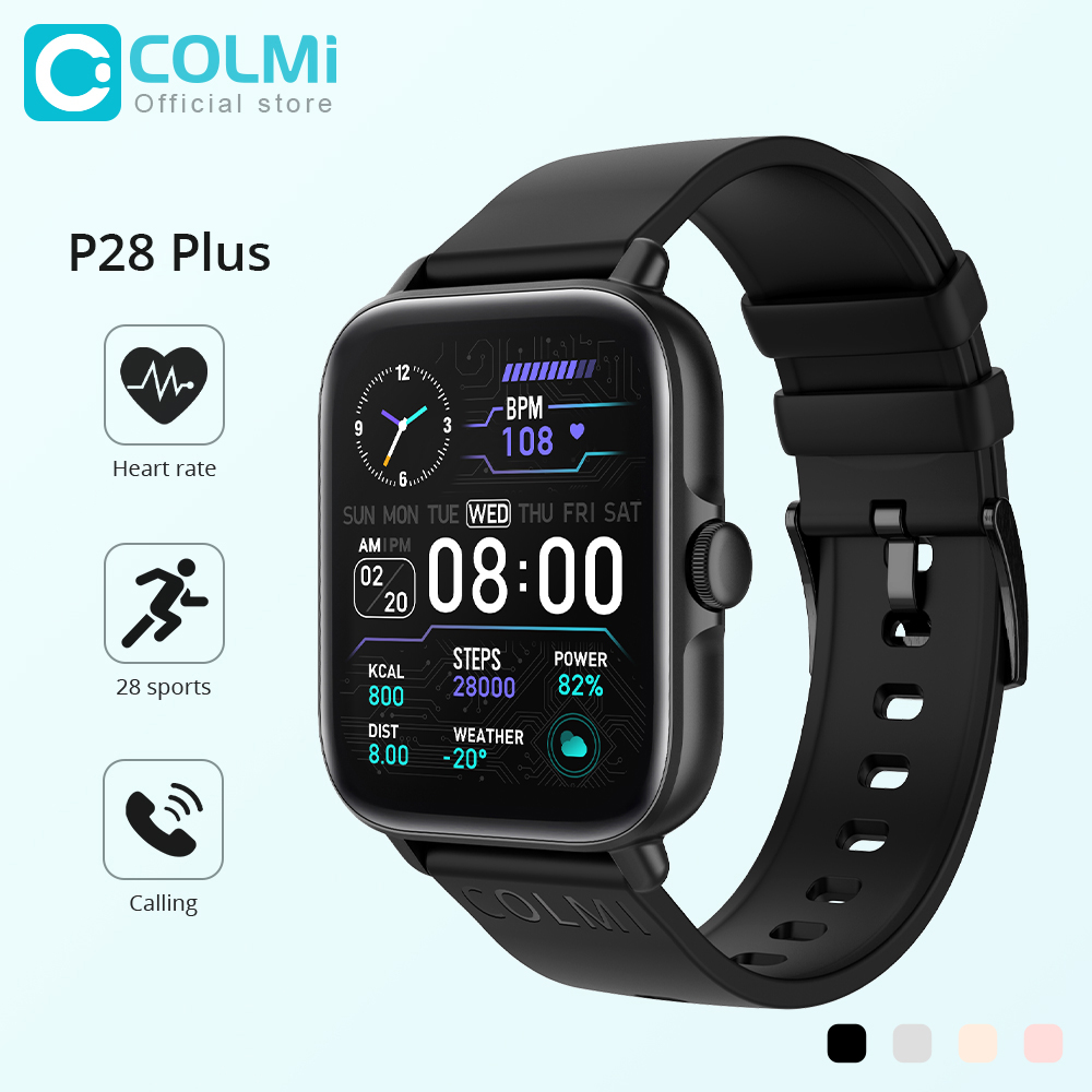 COLMI P28 プラス Bluetooth 応答通話スマ - Smartwatch Instagram のレビューと価格