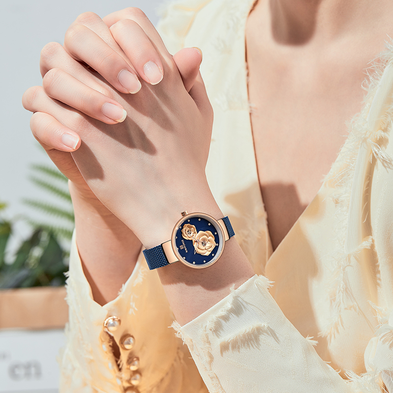 ナビフォース 高級レディース腕時計セット スチールメッシュバ - Stainless Mesh Band のレビューと価格