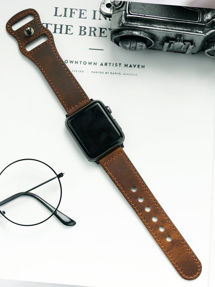 アップルウォッチ用本革ストラップ,シリーズ45/41 44  - Smartwatch Accessories Shop のレビューと価格
